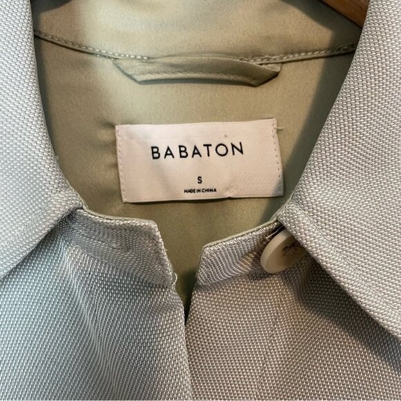 Aritzia Babaton light mint green oversized button down collared jacket size S - Picture 5 of 9